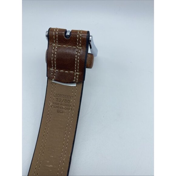 Dockers Men's Brown Leather Belt Size 32 Bonded Leather 1.25" Wide Style 1DK01KW - Picture 6 of 16